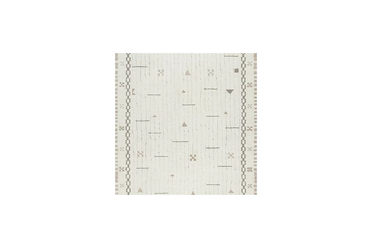 Dot 7'8" x 10' Area Rug In Cream/Brown/Taupe R407651