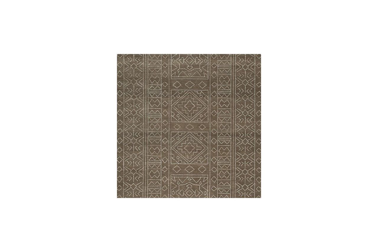 Merrittman 7'8" x 10' Area Rug In Brown and Ivory R407701