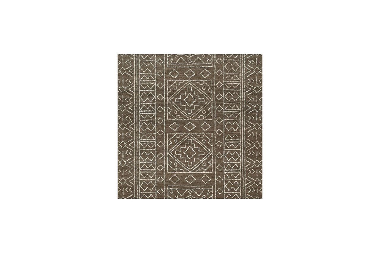 Merrittman 5' x 7' Area Rug In Brown and Ivory R407702