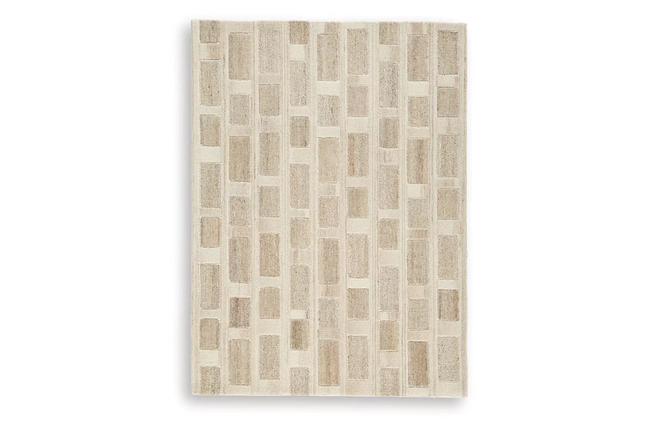 Lisgrove 5' x 7' Area Rug In Tan/Brown/White R407712