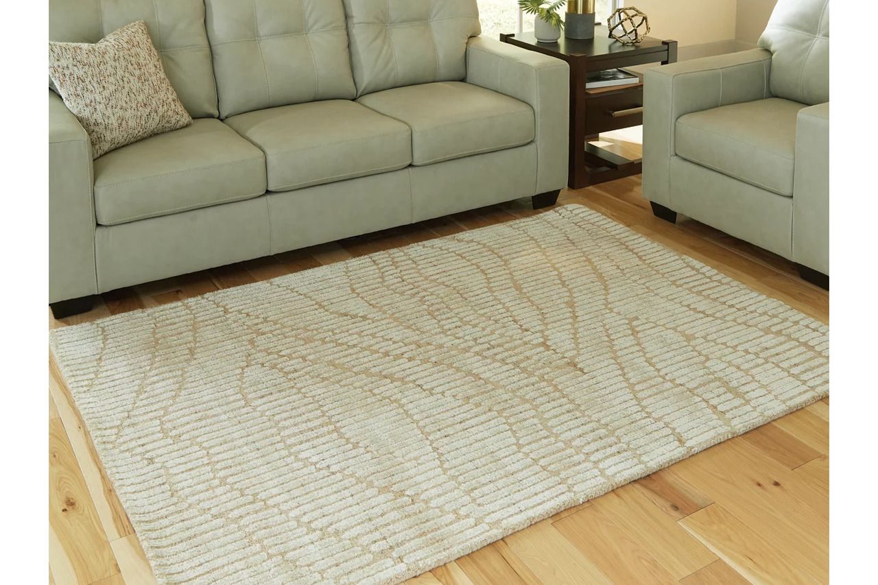 Jaseena 5' x 7' Area Rug In Beige and Tan R407722