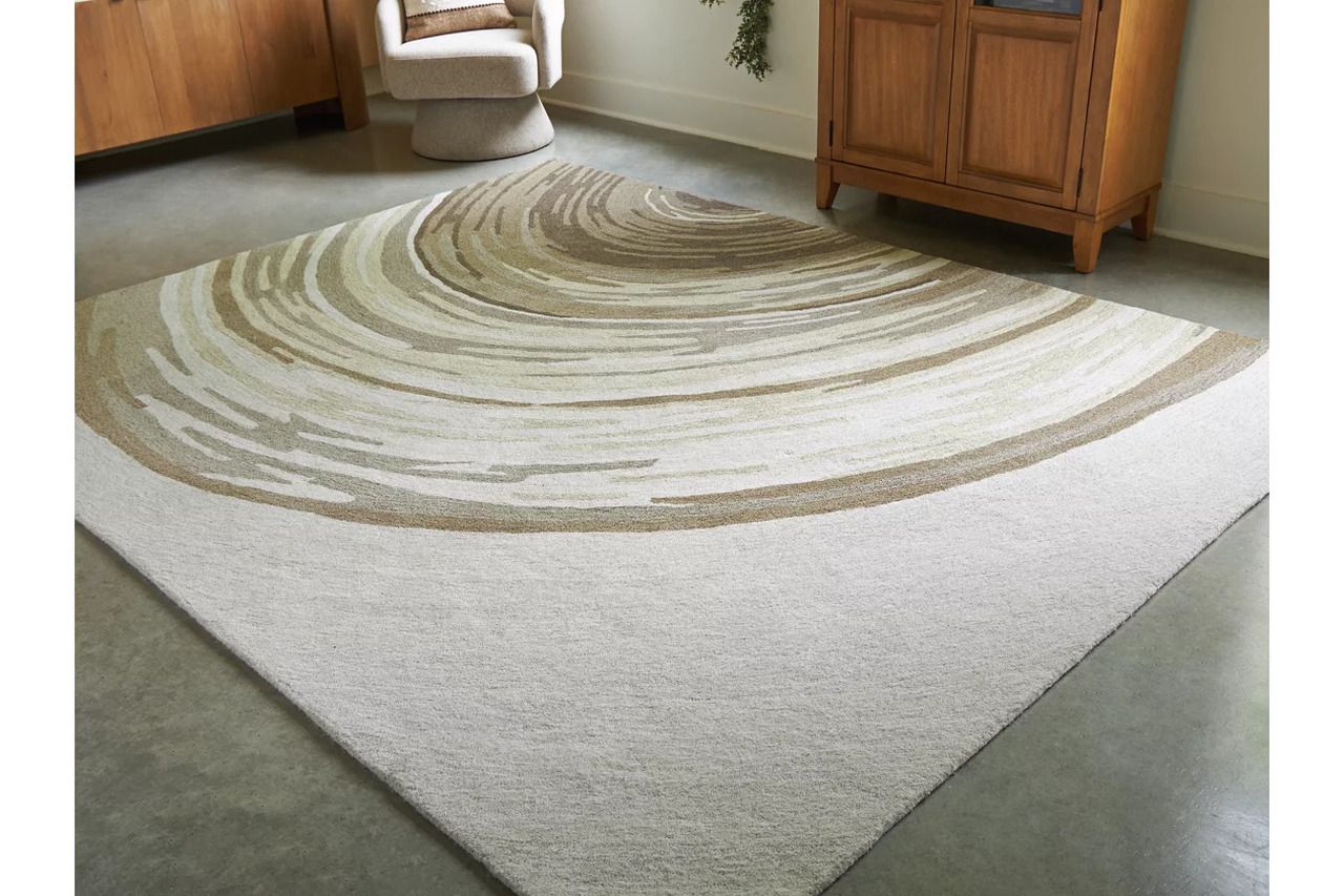 Rizwana 7'6" x 10' Area Rug In Ivory/Brown/Gray R407761