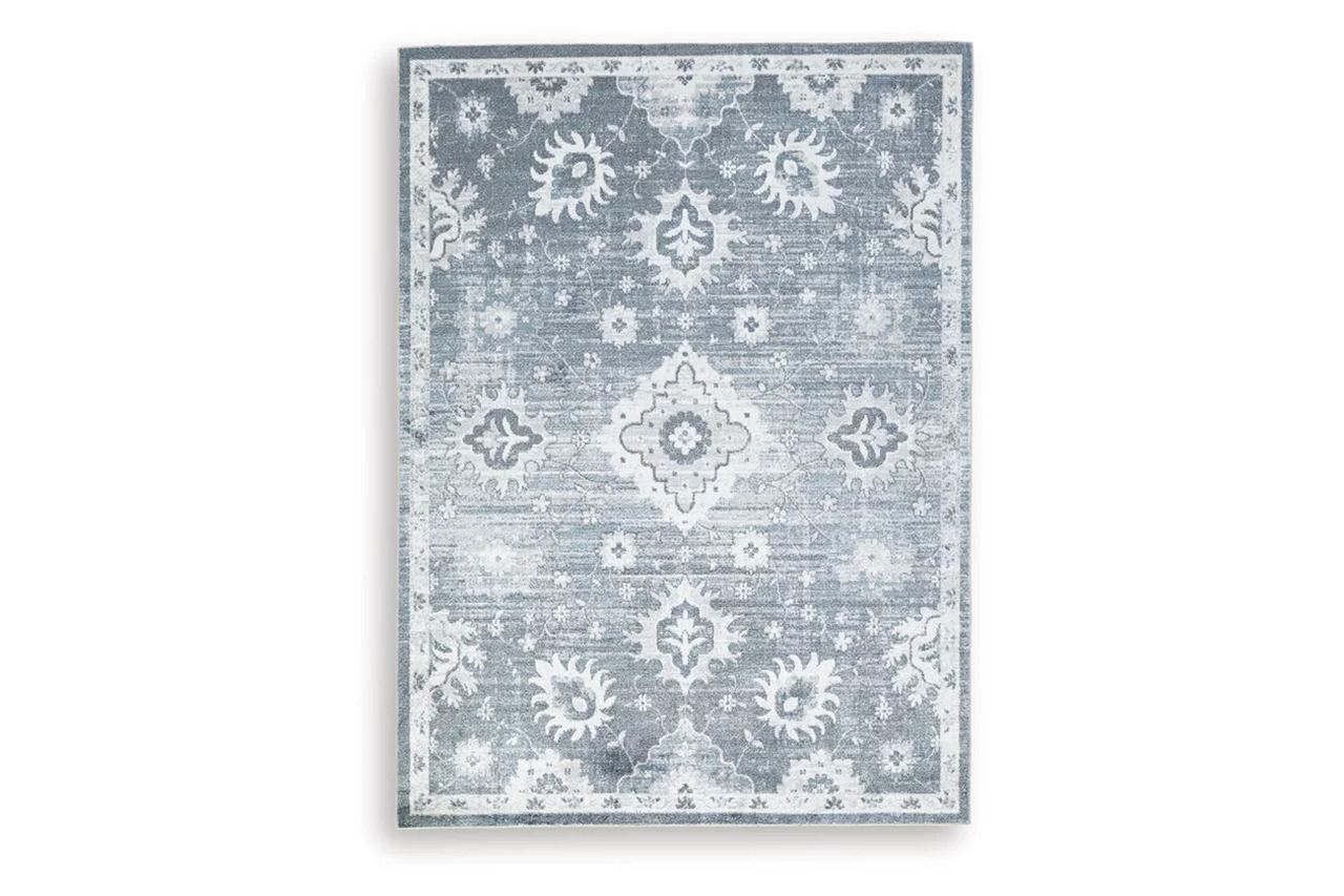 Avanworths Washable 7'10" x 10' Area Rug In Blue/Gray/Ivory R407791