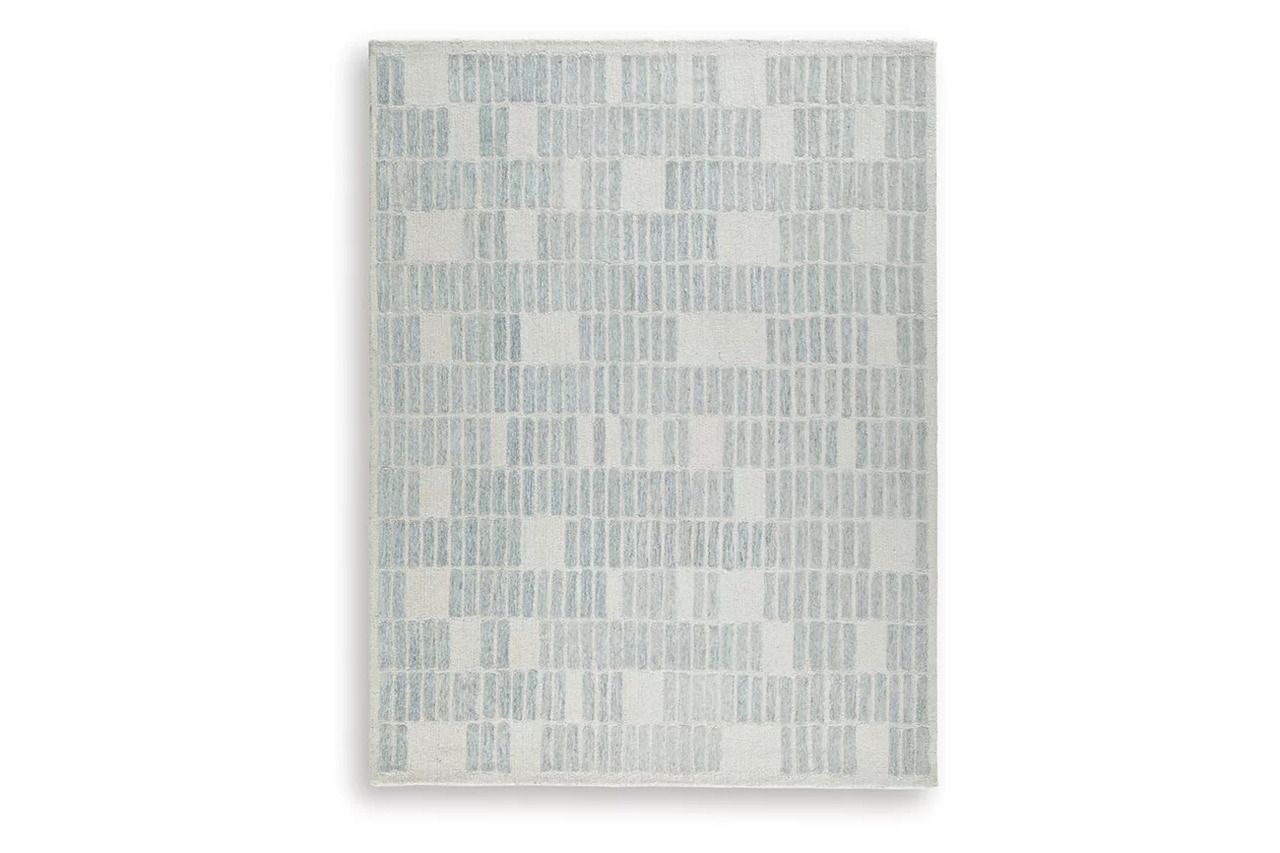 Dylanton 7'8" x 10' Area Rug In Ivory and Blue R407811