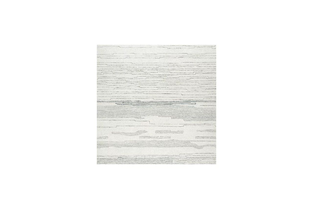 Genemost 7'8" x 10' Area Rug In Ivory and Blue R407841