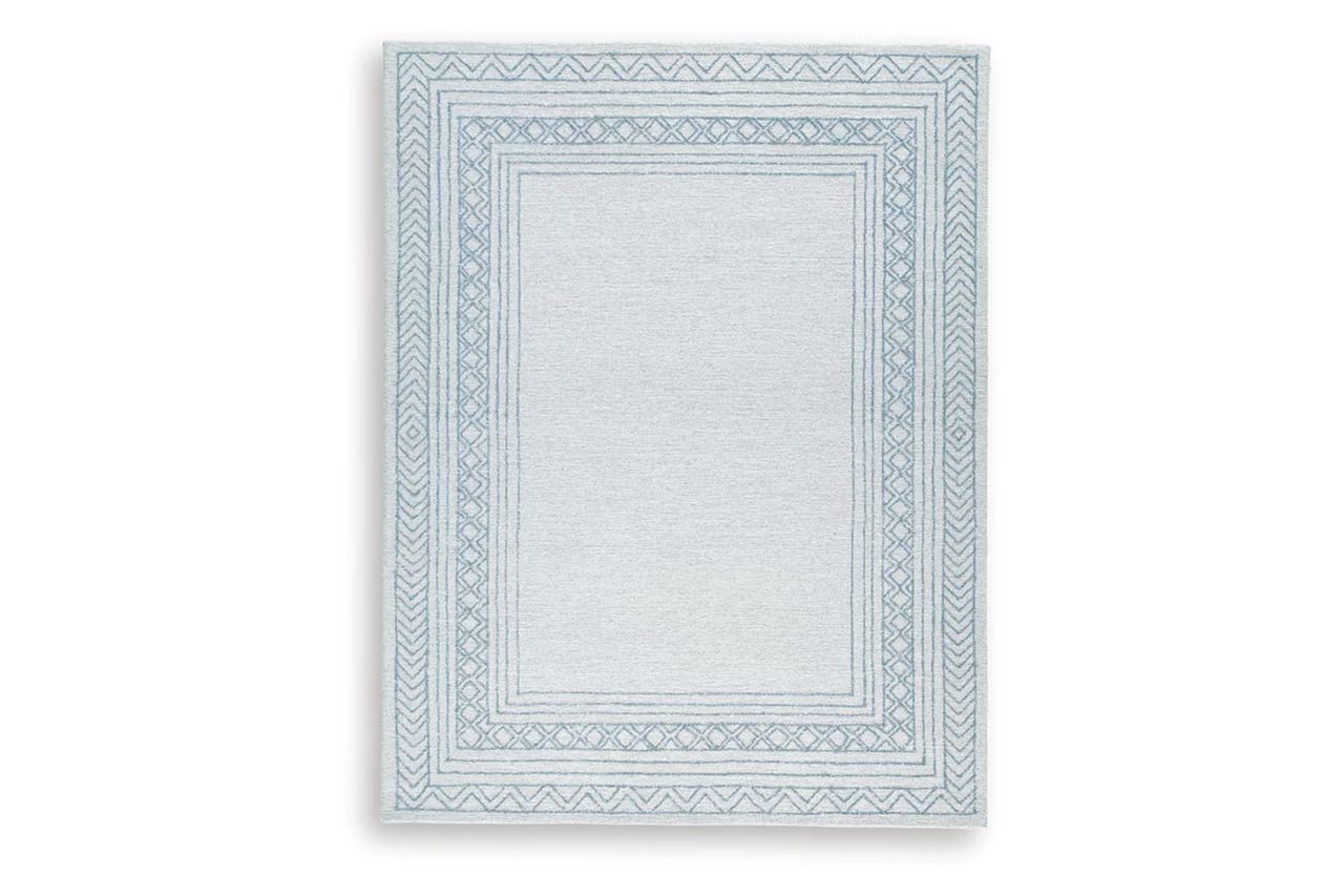 Azelhurst 7'8" x 10' Area Rug In Blue/Gray/Ivory R407851