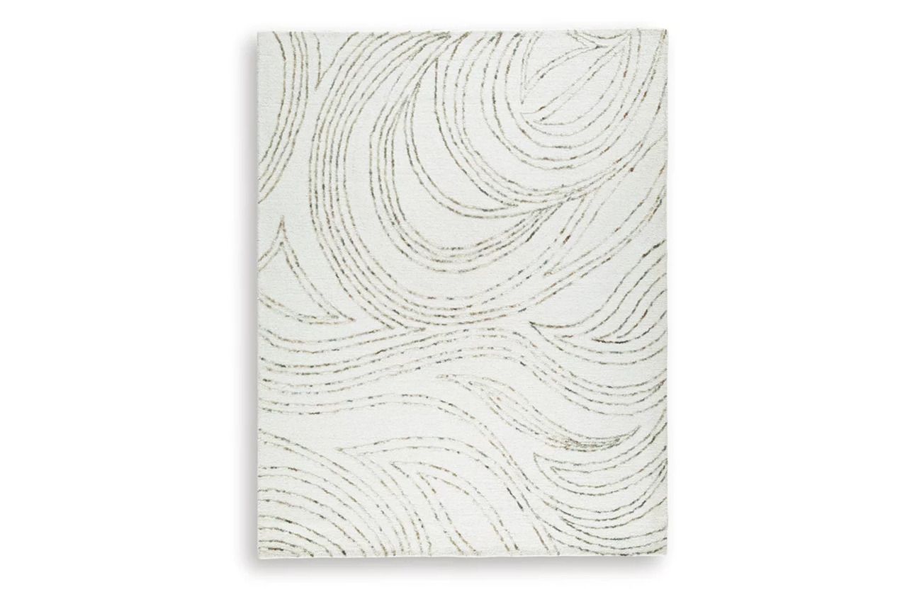Deenbury 7'8" x 10' Area Rug In Ivory/Green/Brown R407861