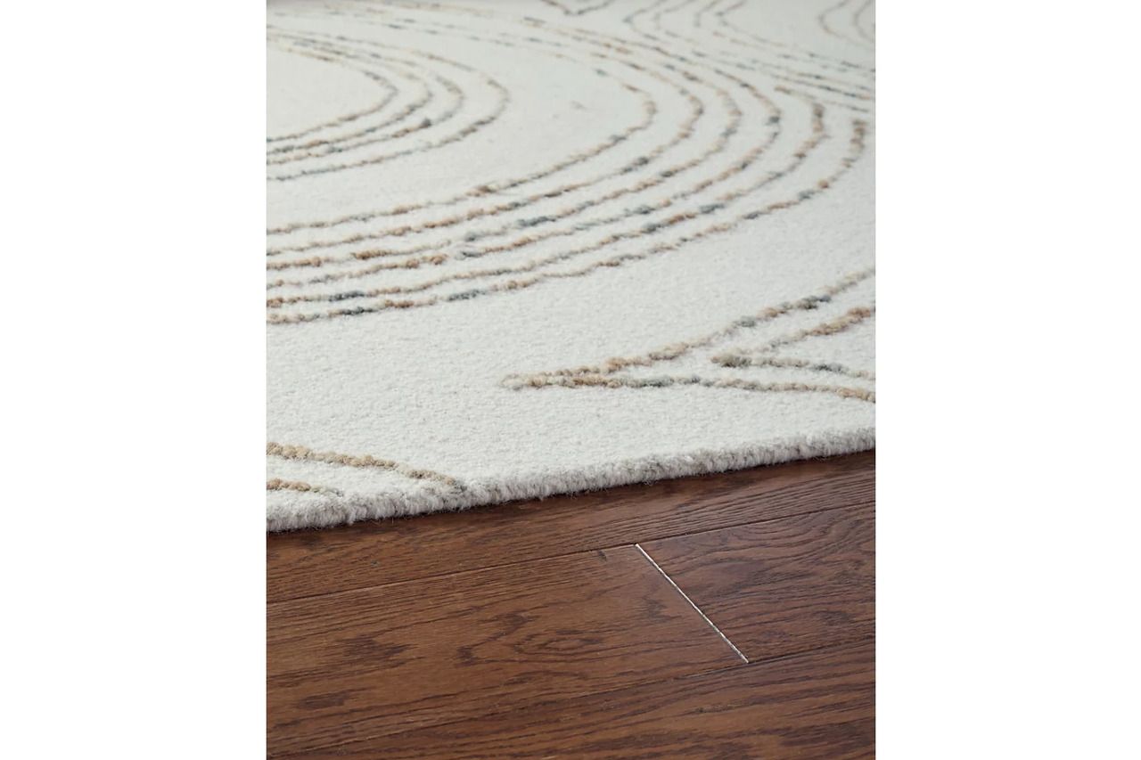 Deenbury 7'8" x 10' Area Rug In Ivory/Green/Brown R407861