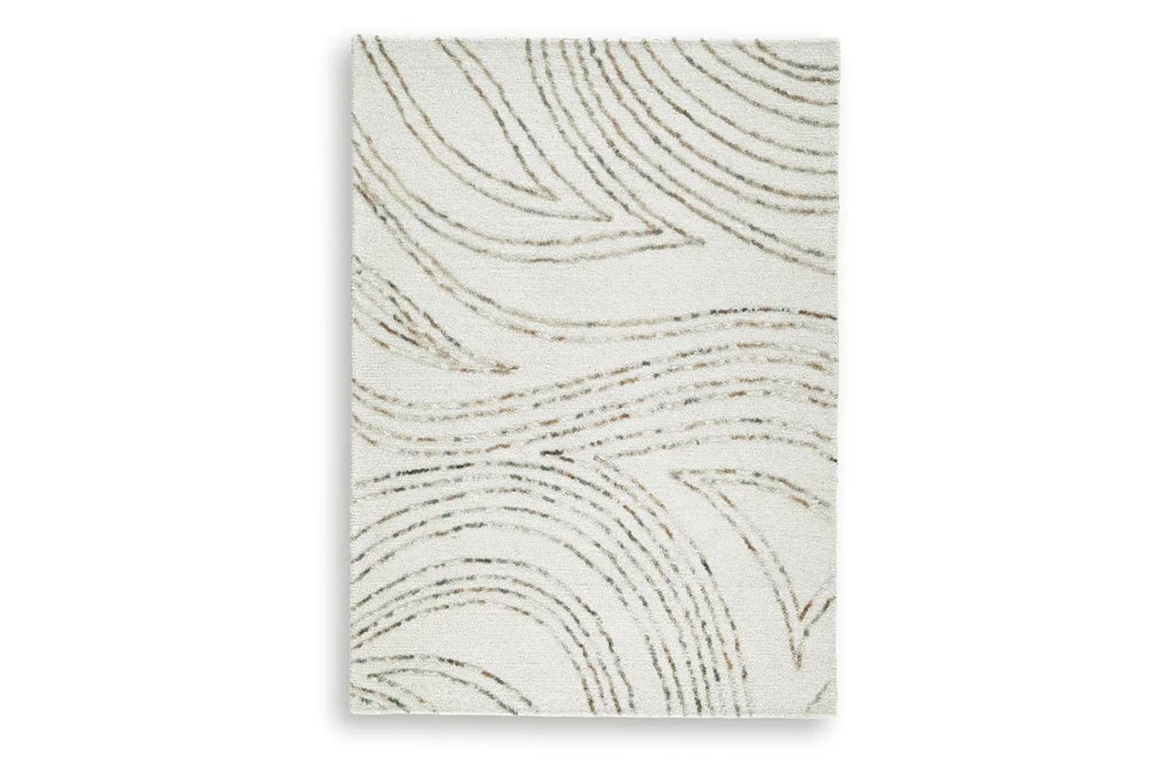 Deenbury 5' x 7' Area Rug In Ivory/Green/Brown R407862