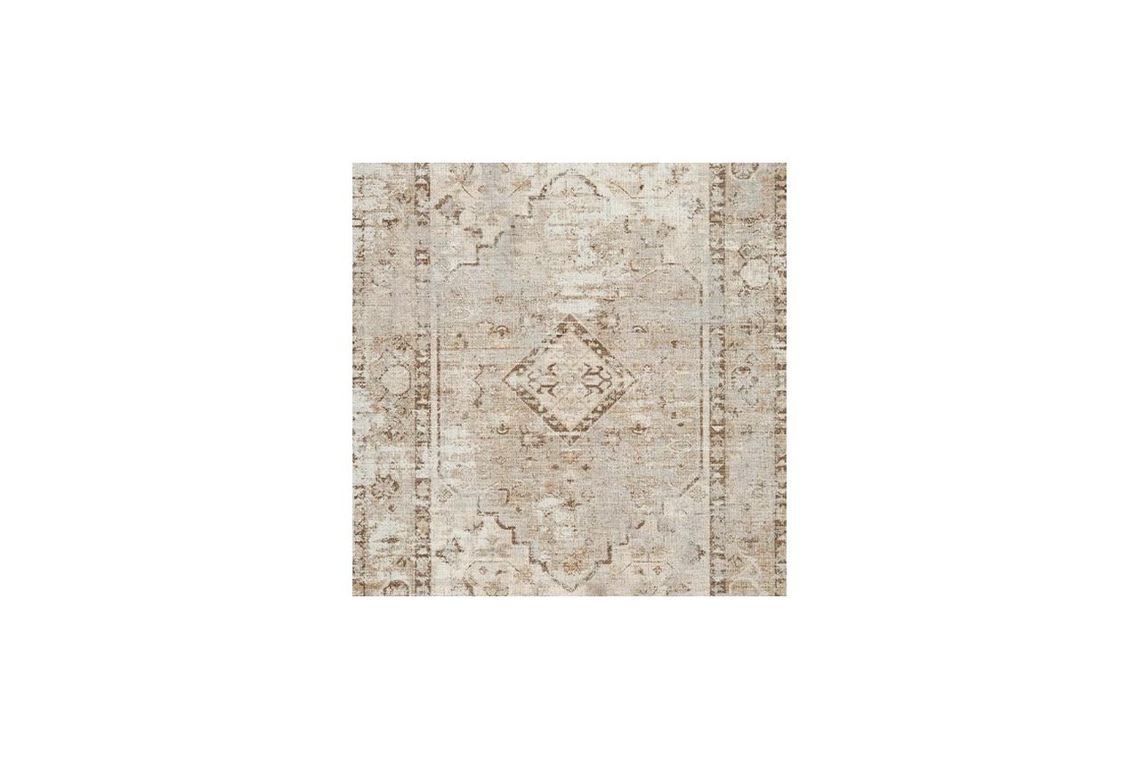 Livdon Washable Medium Rug In Brown and Beige R407912