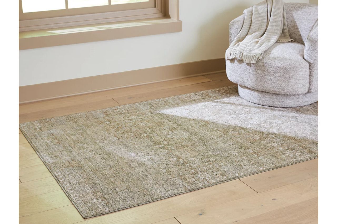 Neroham Medium Rug In Cream and Brown R408032