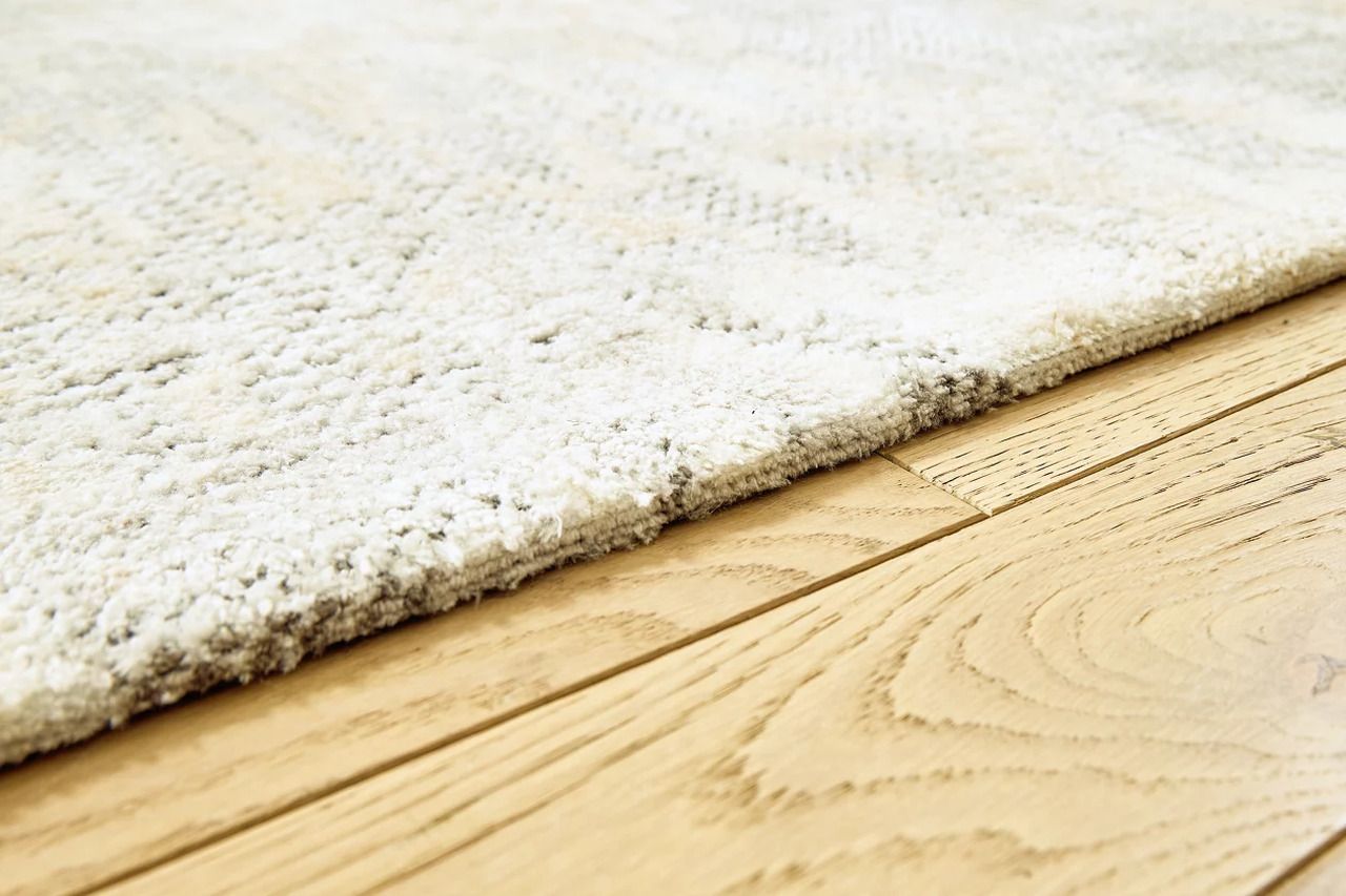 Raif Extra Large Rug In Gray and White R408080