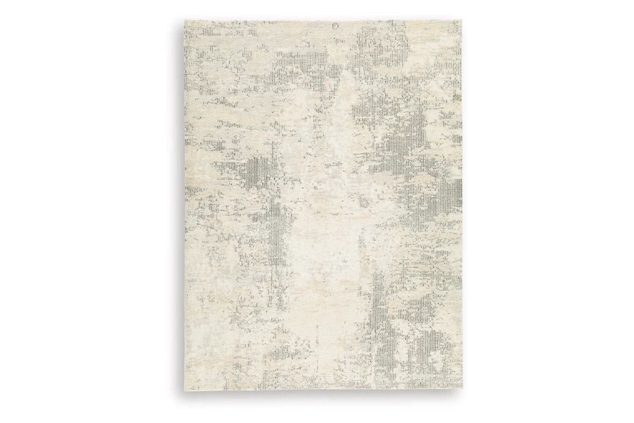 Raif Large Rug In Gray and White R408081