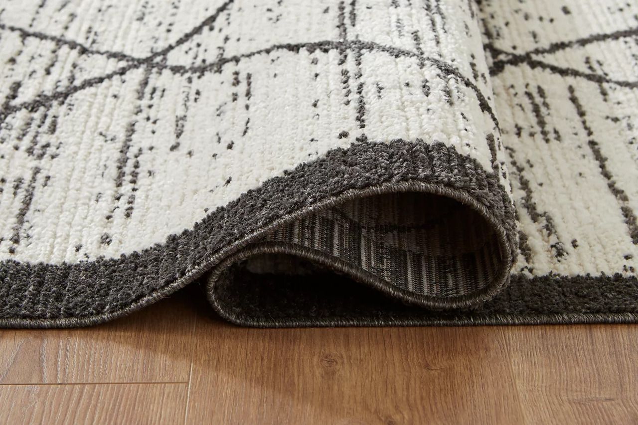 Fenriston Medium Rug In Cream and Black R408302