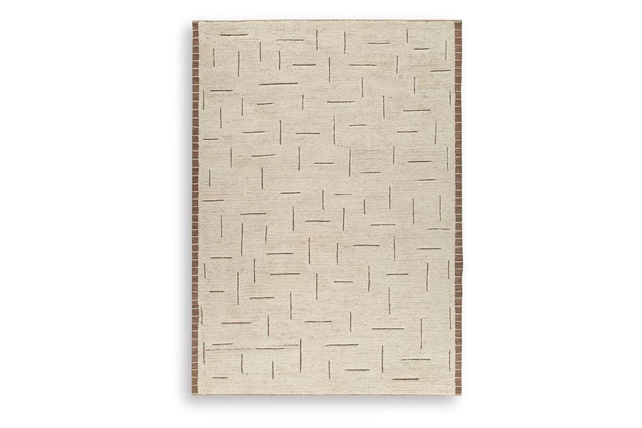 Clayman Extra Large Rug In Beige and Brown R408340