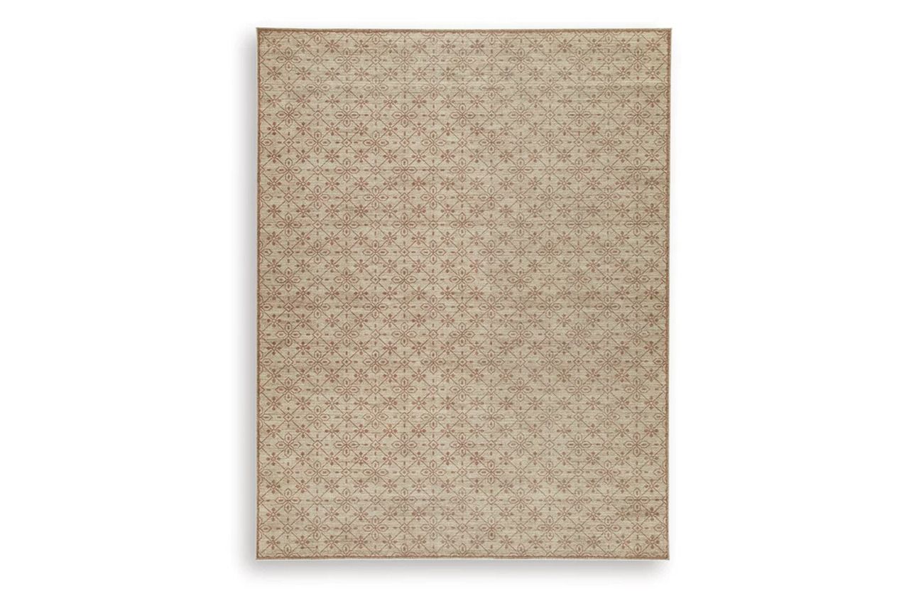 Lyamford Large Rug In Beige Gray and Brown R408501