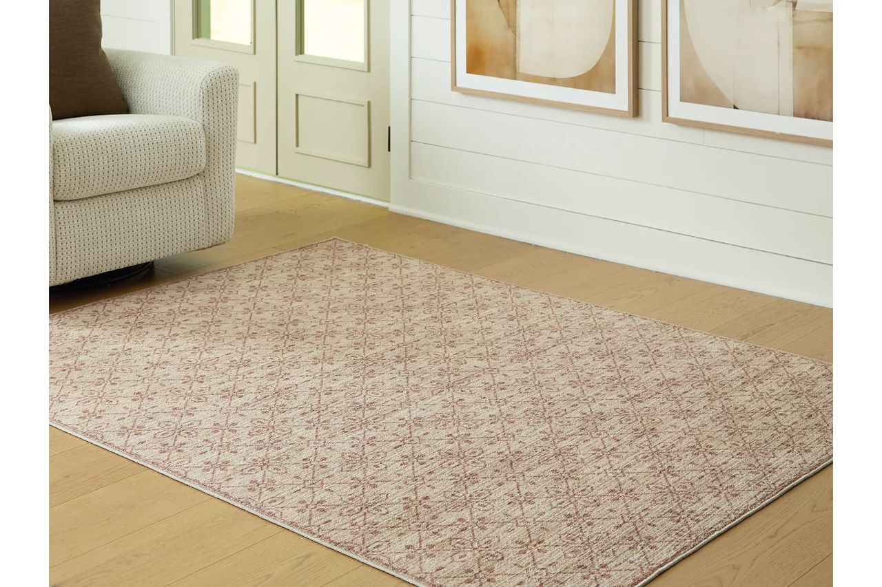 Lyamford Medium Rug In Beige Gray and Brown R408502