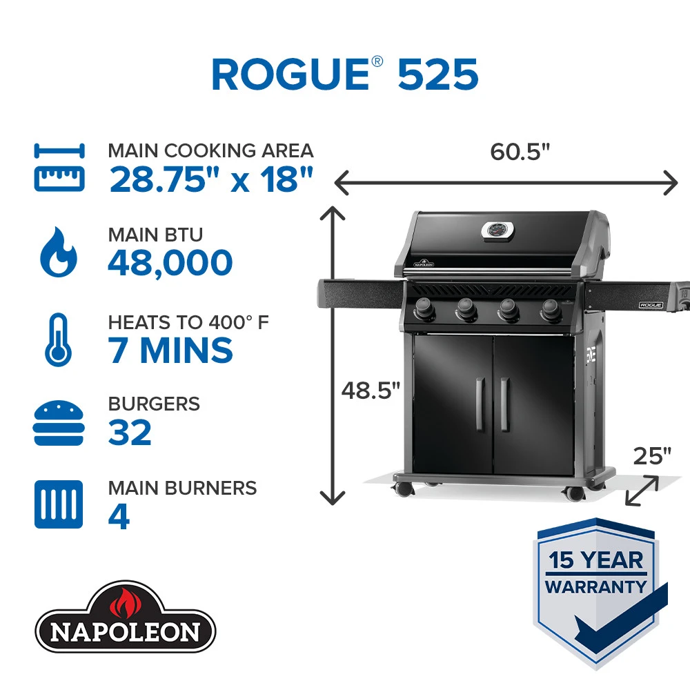 Rogue® 525 with Stainless Steel Grids R525PK2SS