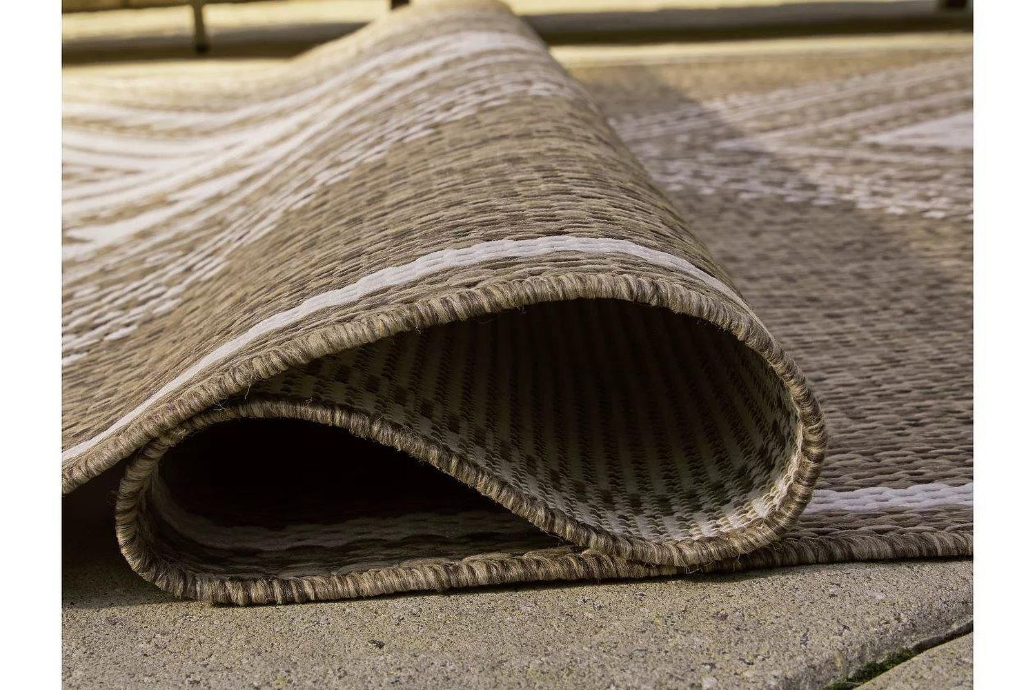 Dunsler 8 ft x 10 ft Rug In Brown and Cream R900011