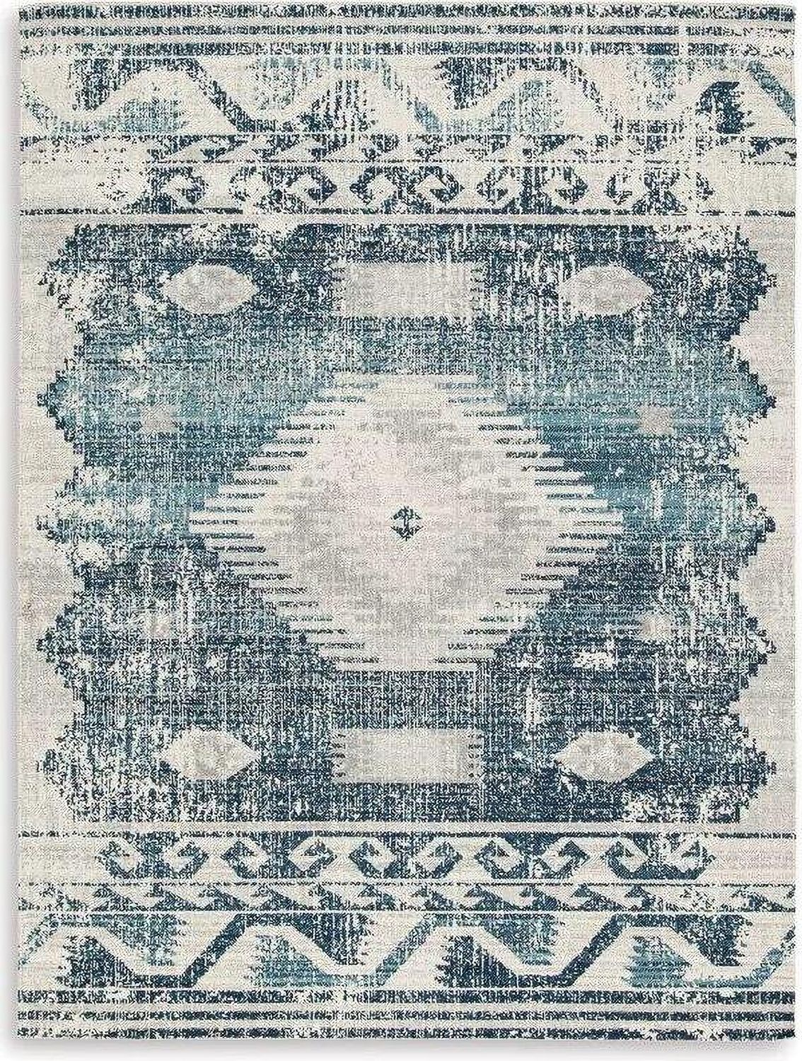 Daddridge 8 ft x 10 ft Rug In Gray and Blue R900101