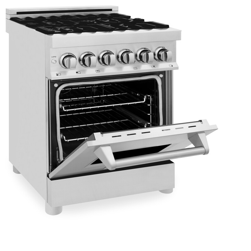 24" 2.8 cu. ft. Dual Fuel Range with Gas Stove and Electric Oven RA24