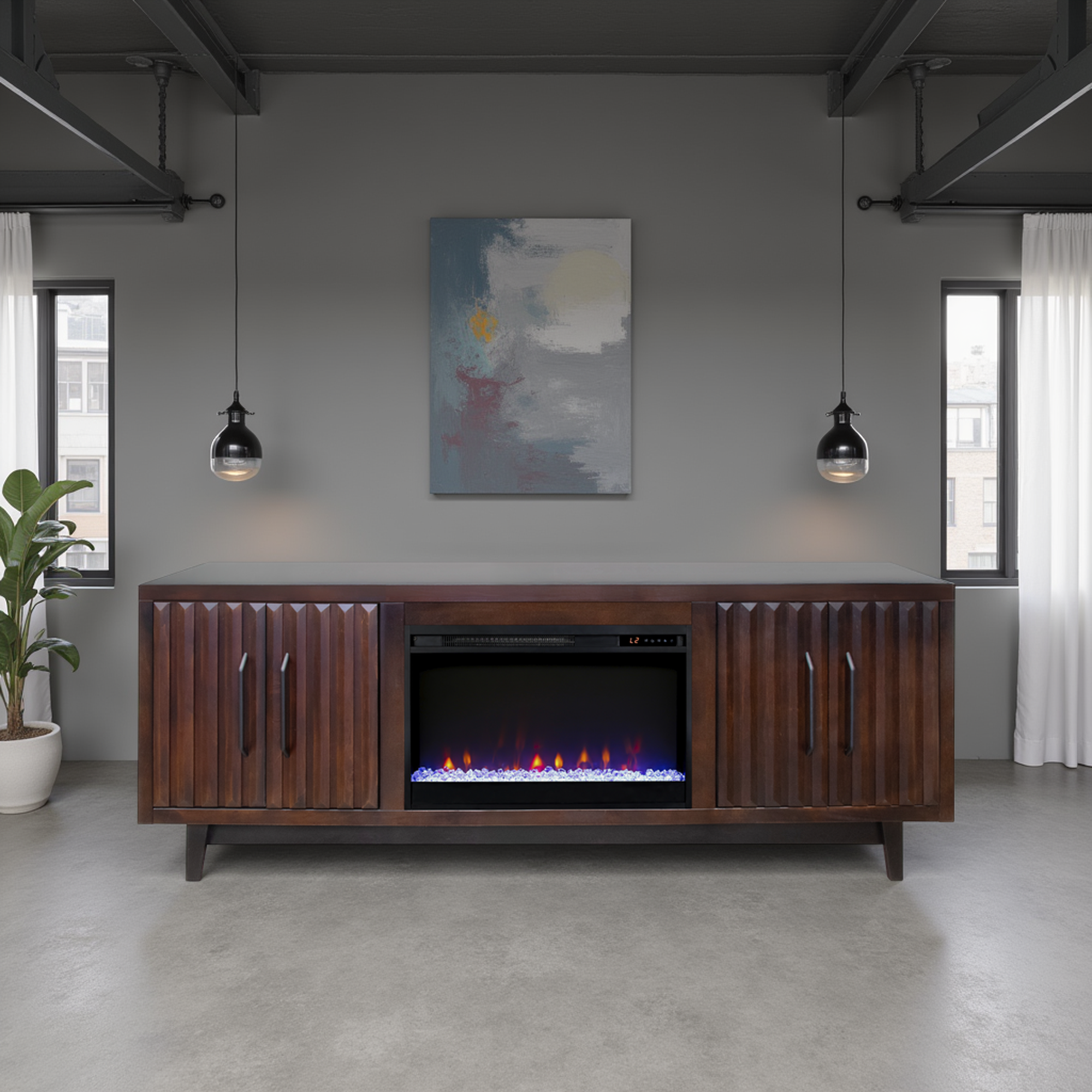 Radiance 75" Fireplace Console RA5210RWM