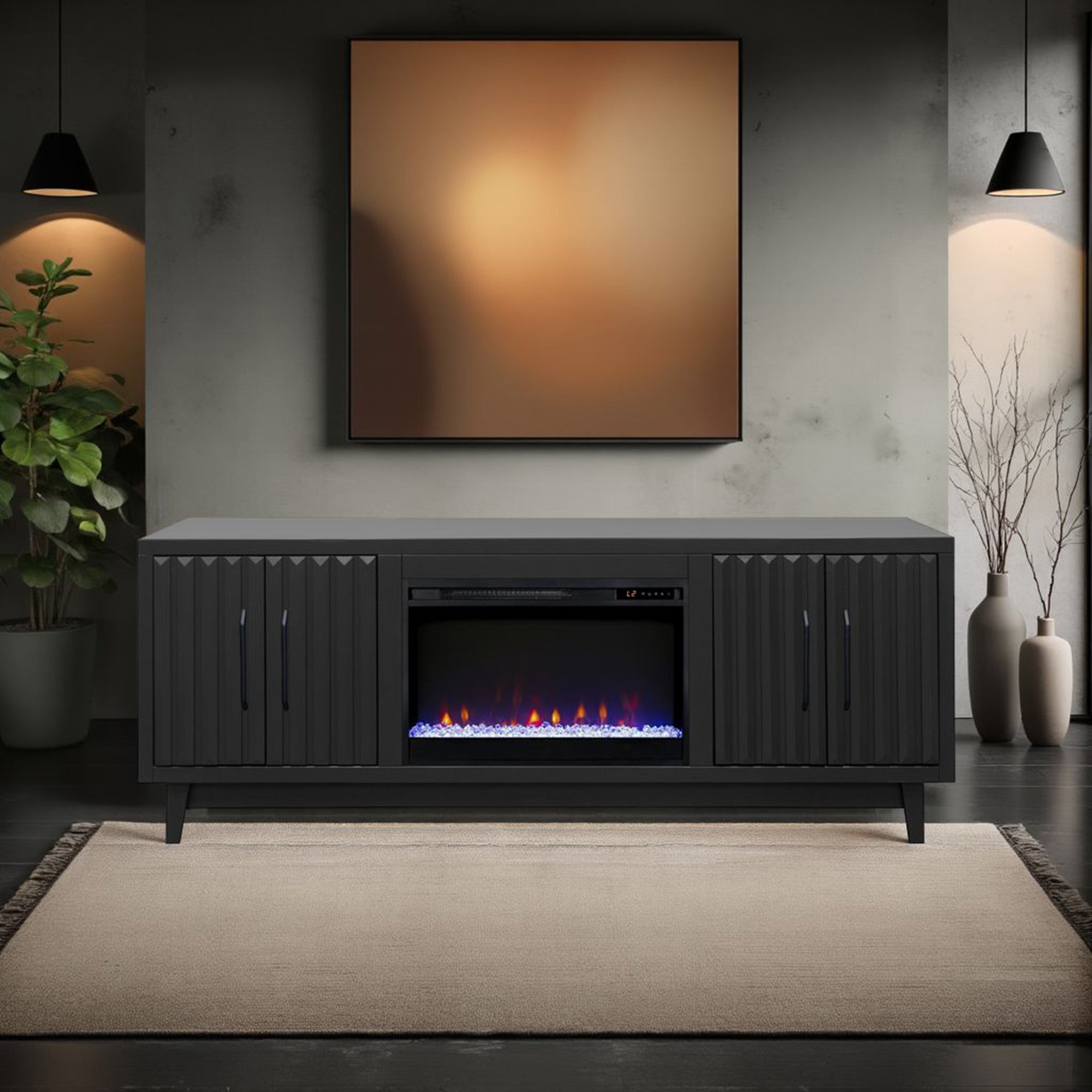 Radiance 75" Fireplace Console RA5210SLS