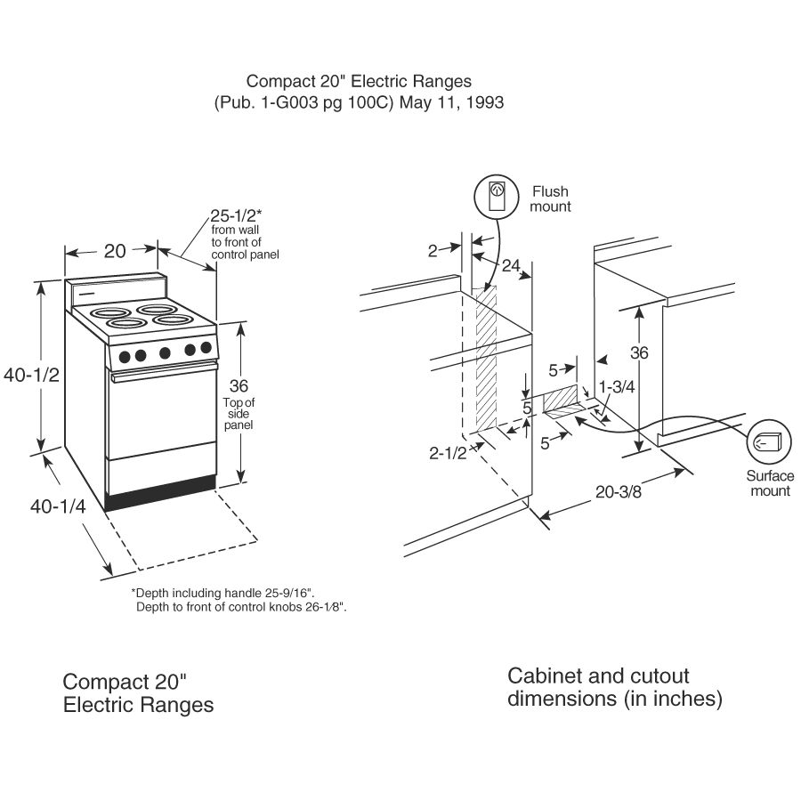 20" Electric Free-Standing Range RA720KCT