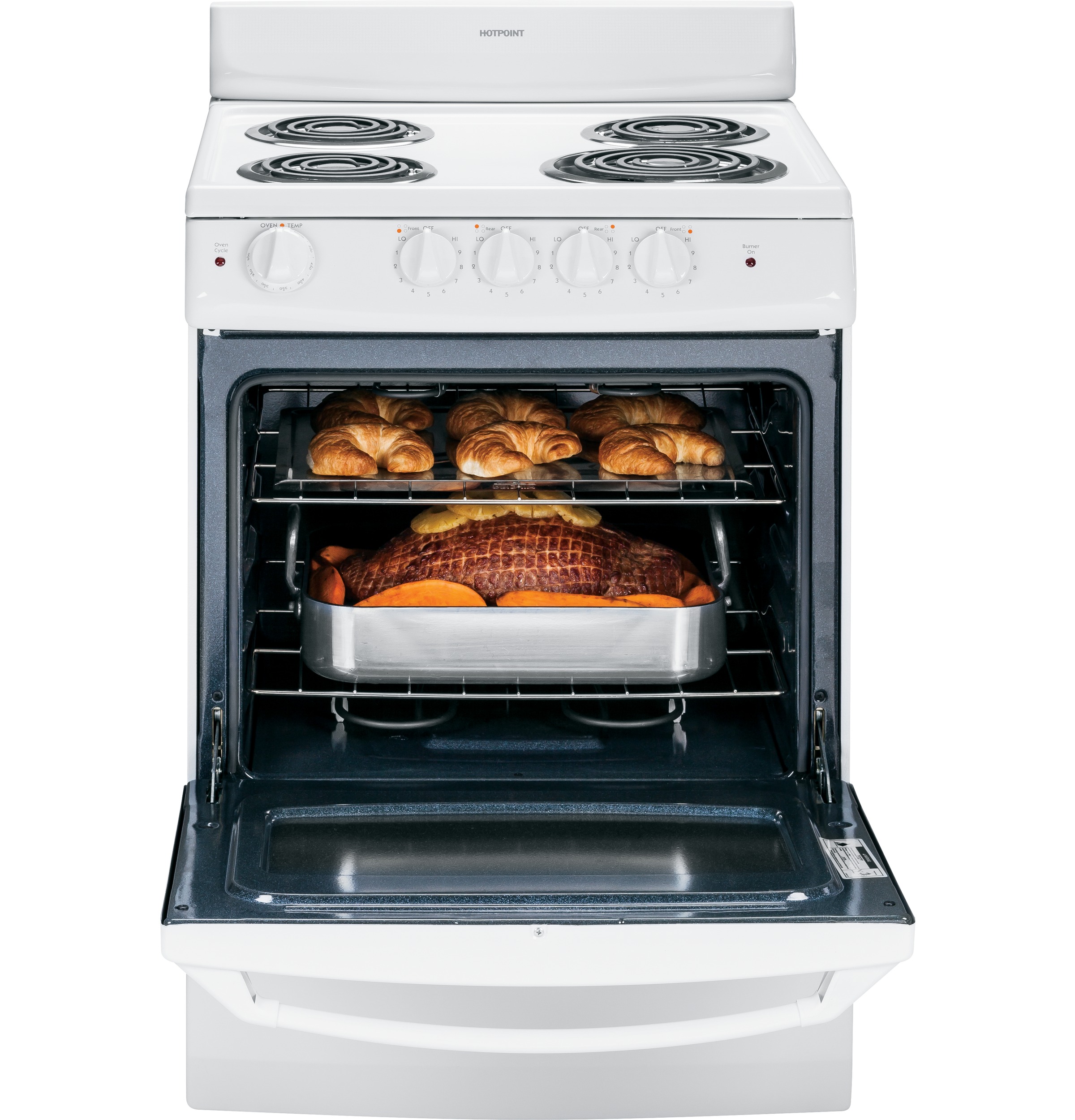 24" Electric Free-Standing Range RA724KWH, product image 4 of 9
