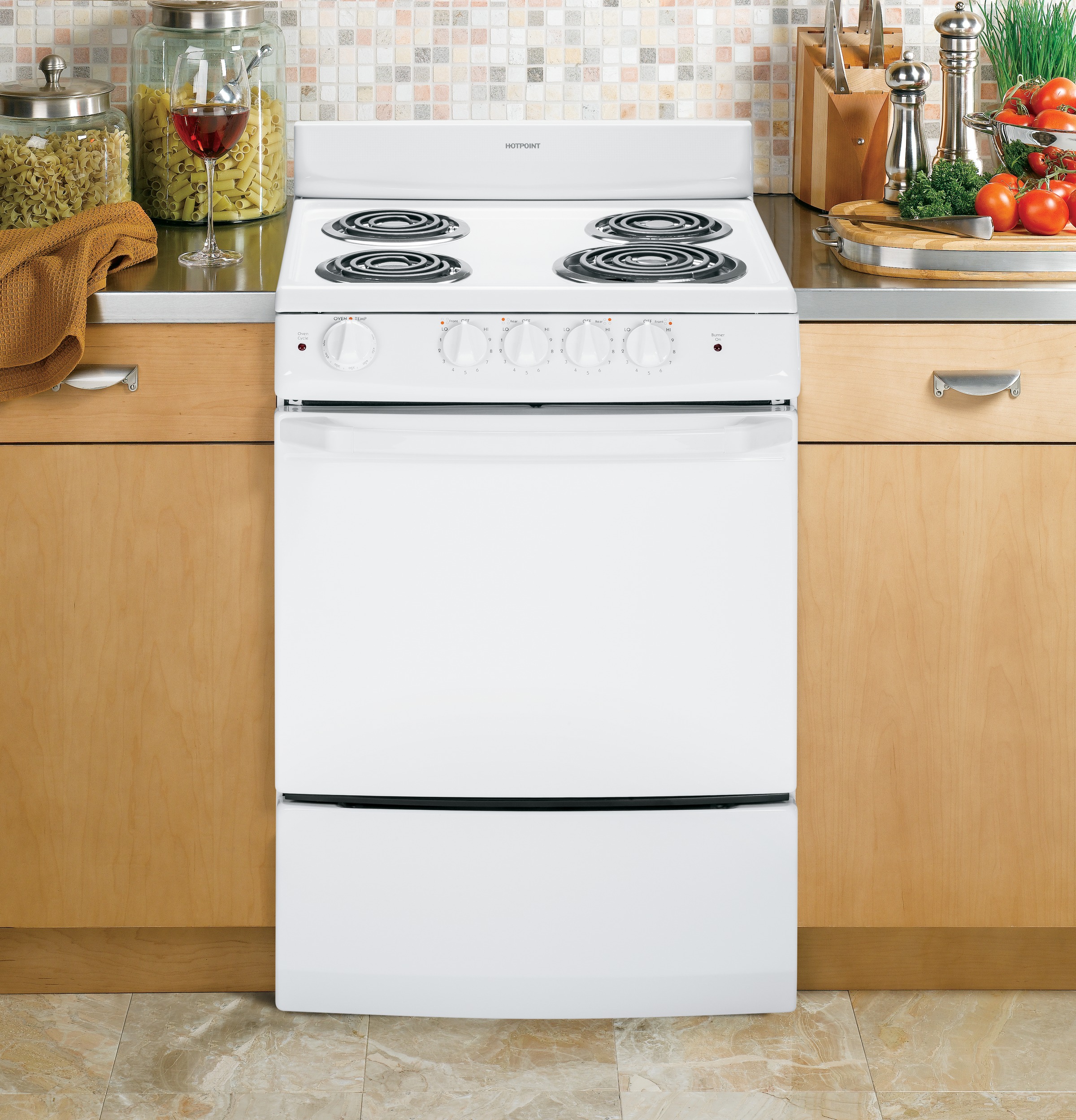 24" Electric Free-Standing Range RA724KWH, product image 5 of 9