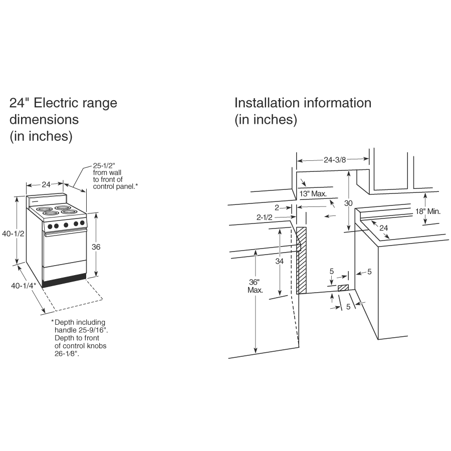 24" Electric Free-Standing Range RA724KWH, product image 9 of 9