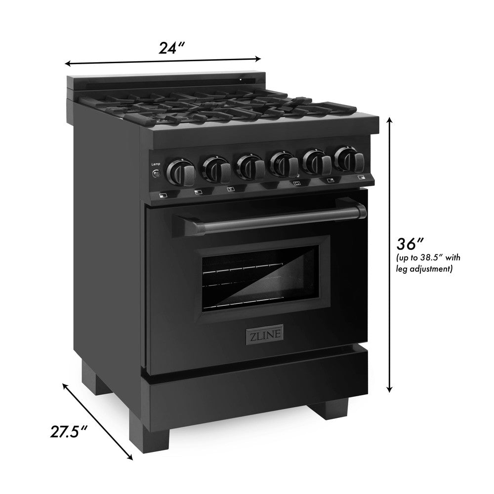 24" Professional Dual Fuel Range  view 22