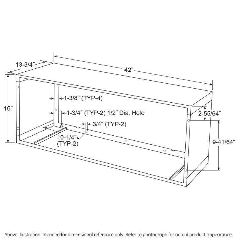 ZLINE WALL CASE-AZ46/AZ65 SERIES-unassmb view 3