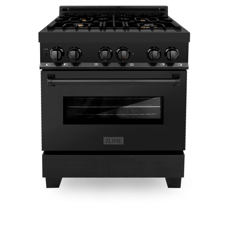 30" 4.0 cu. ft. Dual Fuel Range with Gas Stove and Electric Oven with Brass Burners RABBR30