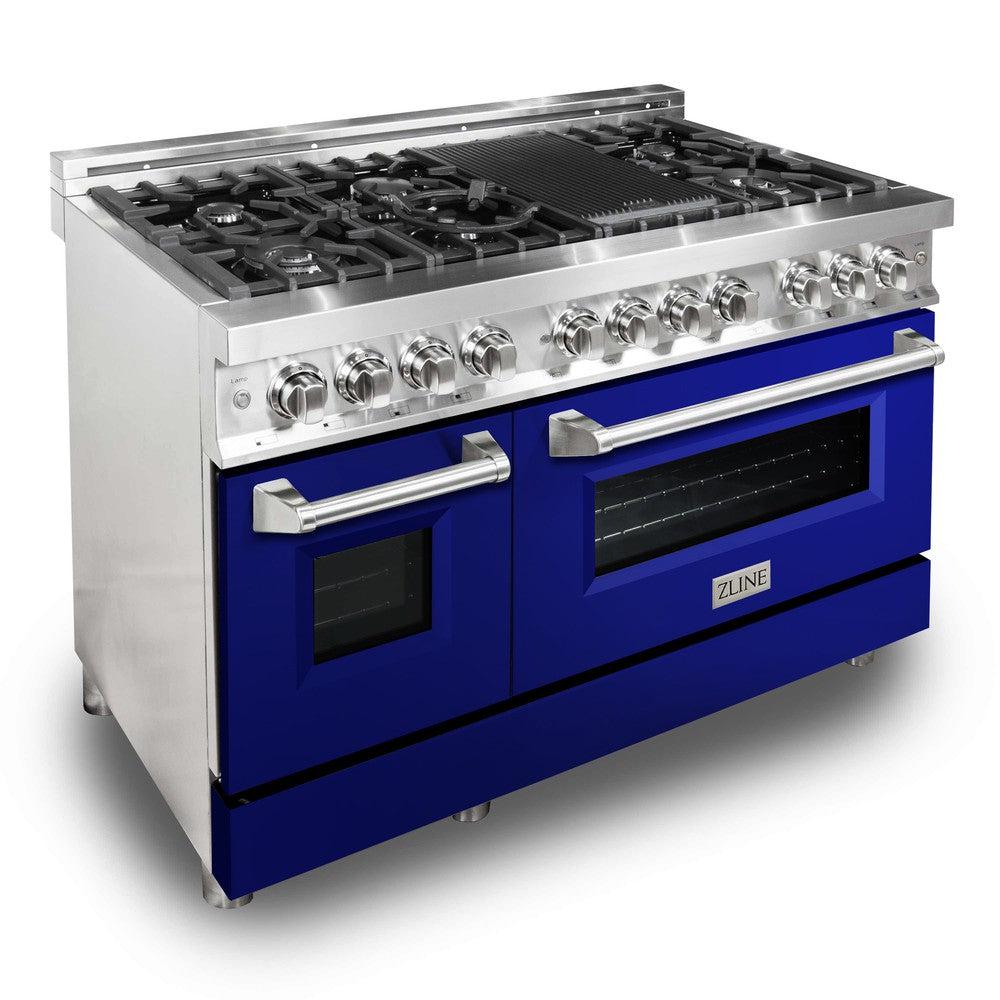 48" Professional Dual Fuel Range with Color Door Options (RA48) RABG48