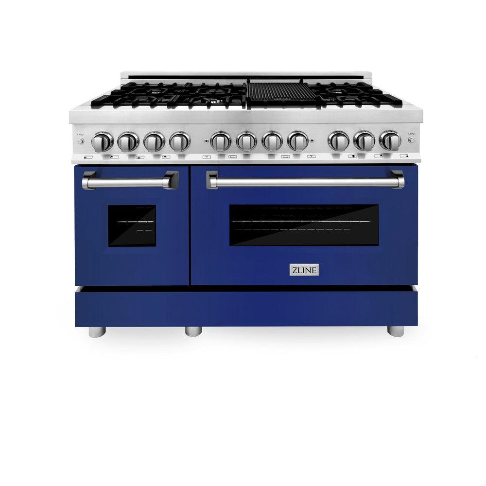 48" Professional Dual Fuel Range with Color Door Options (RA48) RABG48