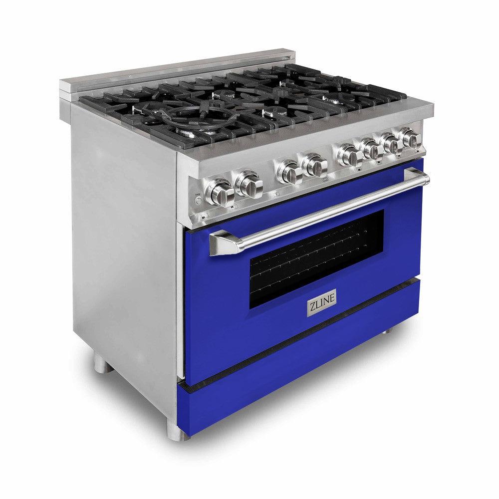 36" Dual Fuel Range with Gas Stove and Electric Oven with Color Door Options (RA36) RABM36
