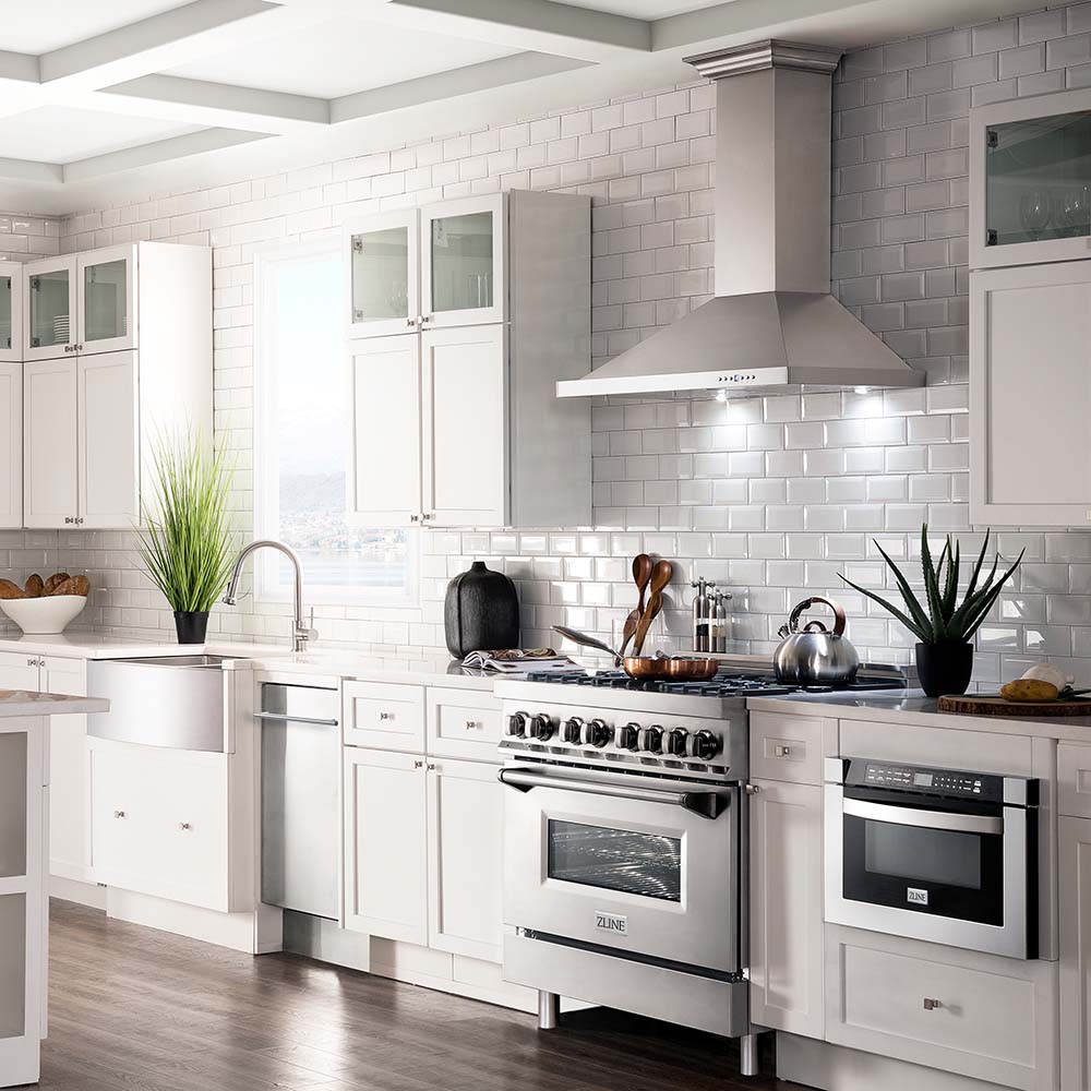 36 In. 4.6 Cu. Ft. Legacy Dual Fuel Range With Gas Cooktop And Electric Convection Oven In Stainless Steel With 6 Brass Burners RABR36