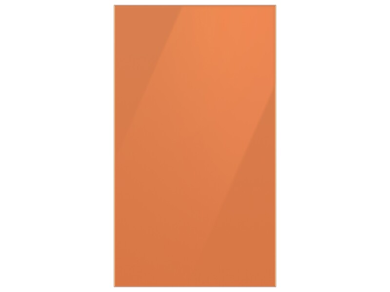 Bespoke 4-Door Flex™ Refrigerator Panel in Clementine Glass - Bottom Panel RAF18DBBCHAA