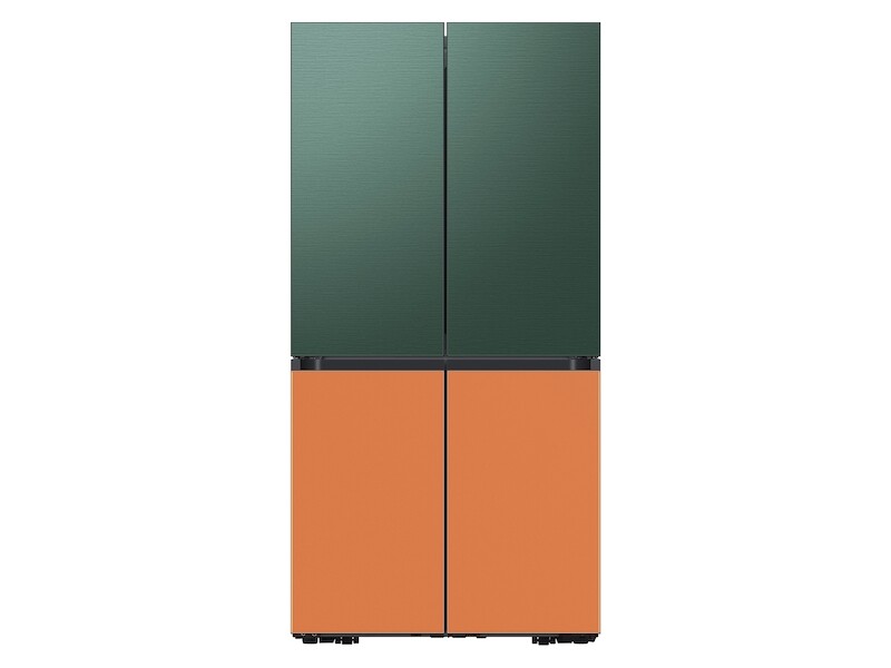 Bespoke 4-Door Flex™ Refrigerator Panel in Clementine Glass - Bottom Panel RAF18DBBCHAA