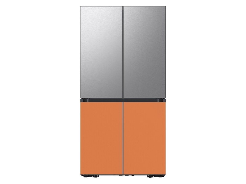Bespoke 4-Door Flex™ Refrigerator Panel in Clementine Glass - Bottom Panel RAF18DBBCHAA