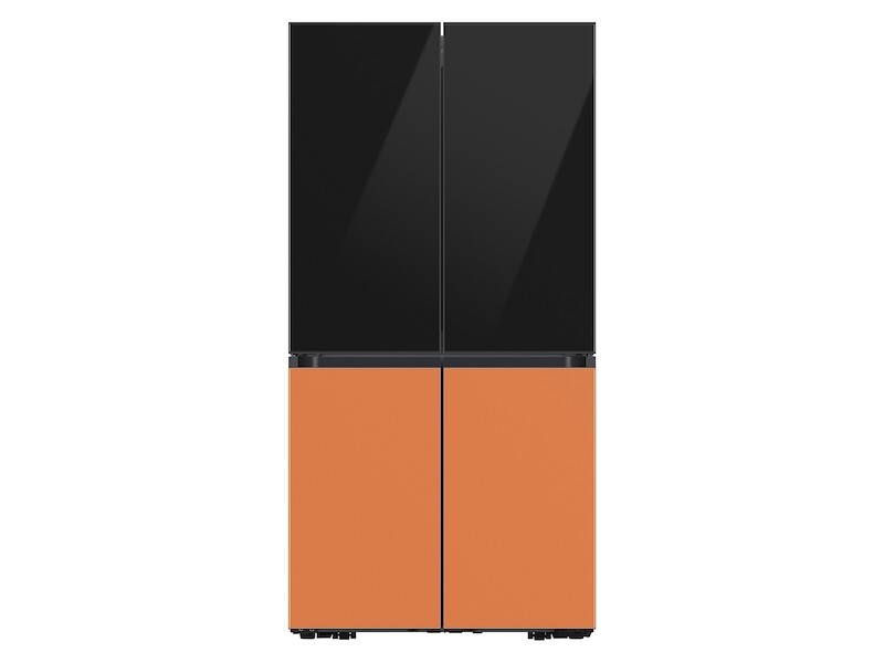 Bespoke 4-Door Flex™ Refrigerator Panel in Clementine Glass - Bottom Panel RAF18DBBCHAA