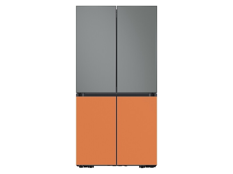 Bespoke 4-Door Flex™ Refrigerator Panel in Clementine Glass - Bottom Panel RAF18DBBCHAA