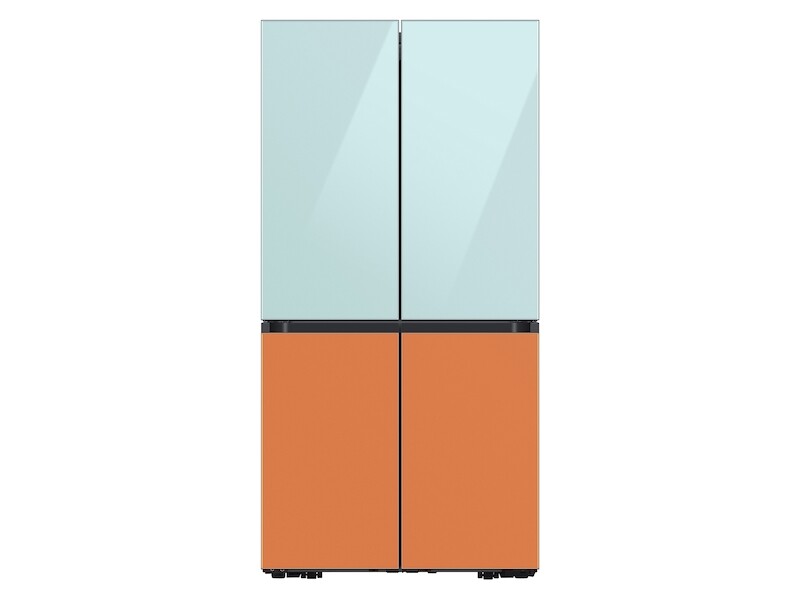 Bespoke 4-Door Flex™ Refrigerator Panel in Clementine Glass - Bottom Panel RAF18DBBCHAA