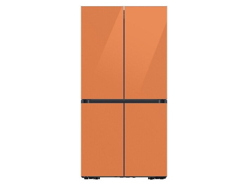 Bespoke 4-Door Flex™ Refrigerator Panel in Clementine Glass - Bottom Panel RAF18DBBCHAA