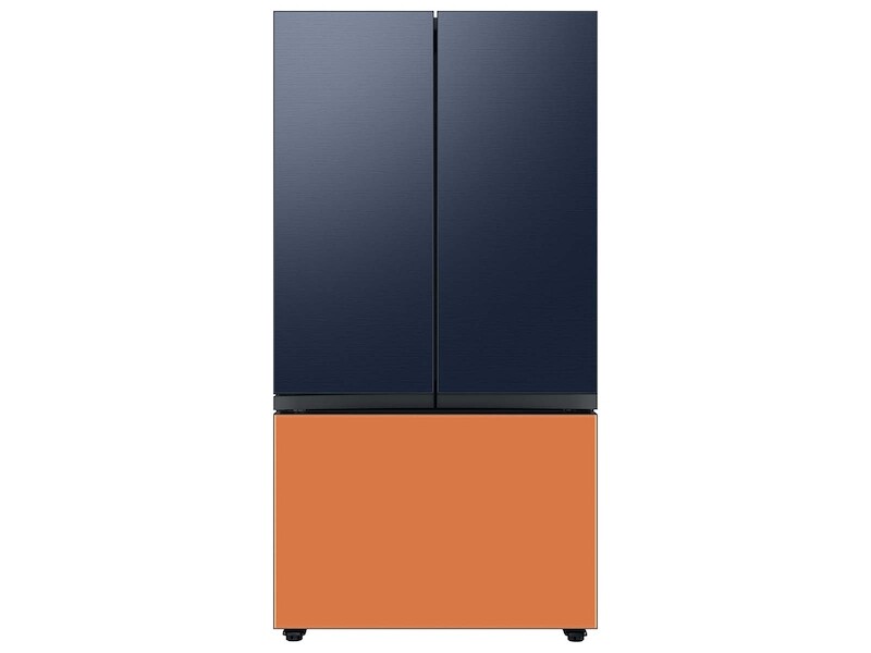 Samsung Bespoke 3-Door French Door Refrigerator Panel Navy Steel RAF18DU3QNAA Picture 1