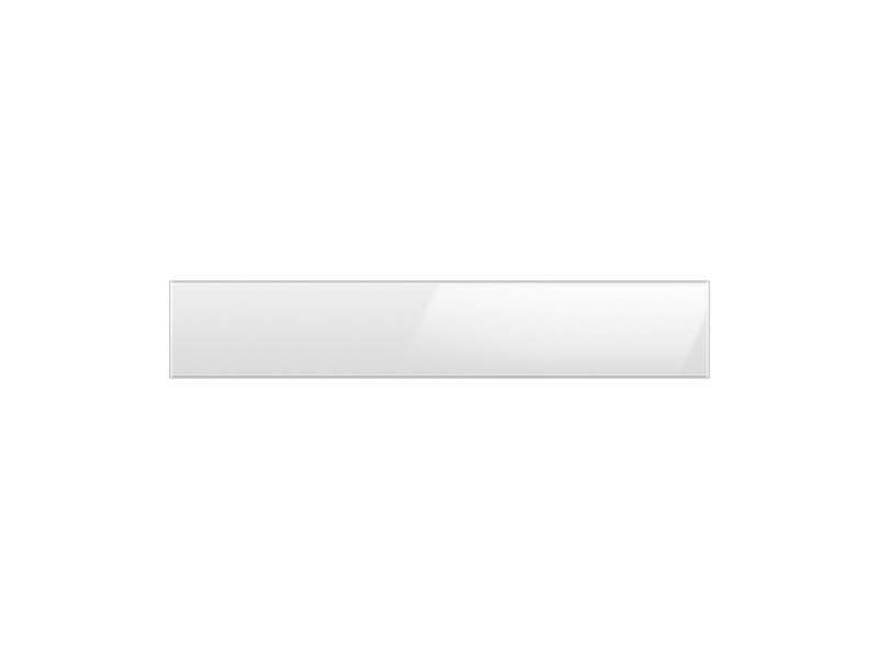 Bespoke 4-Door French Door Refrigerator Panel in White Glass - Middle Panel RAF36DMM12AA