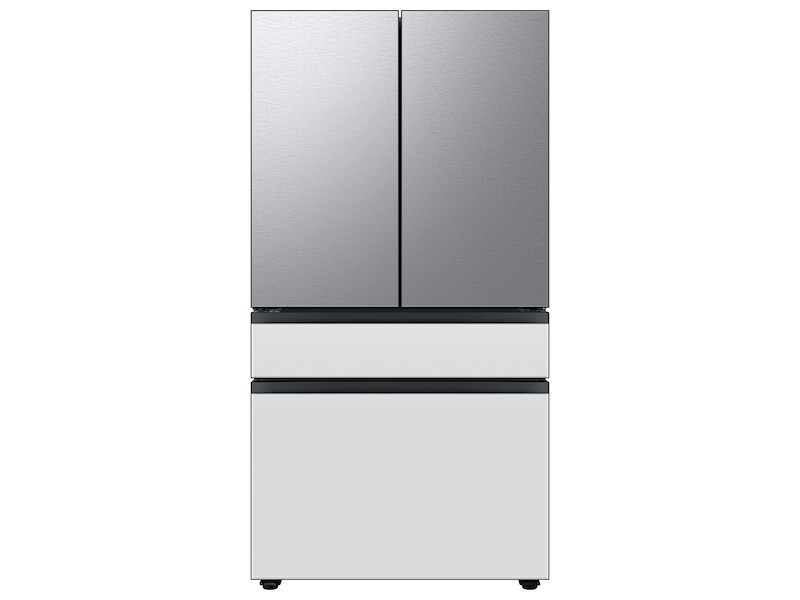 Bespoke 4-Door French Door Refrigerator Panel in White Glass - Middle Panel RAF36DMM12AA
