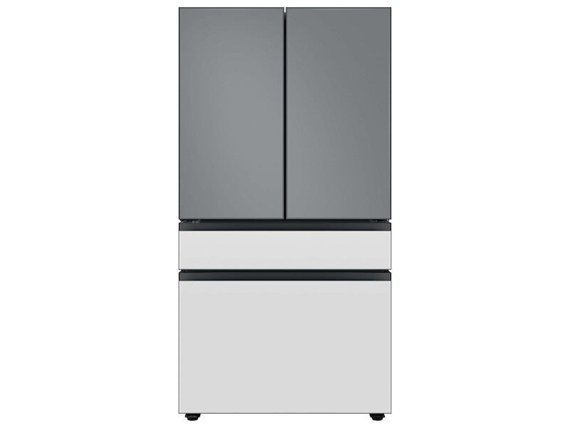 Bespoke 4-Door French Door Refrigerator Panel in White Glass - Middle Panel RAF36DMM12AA