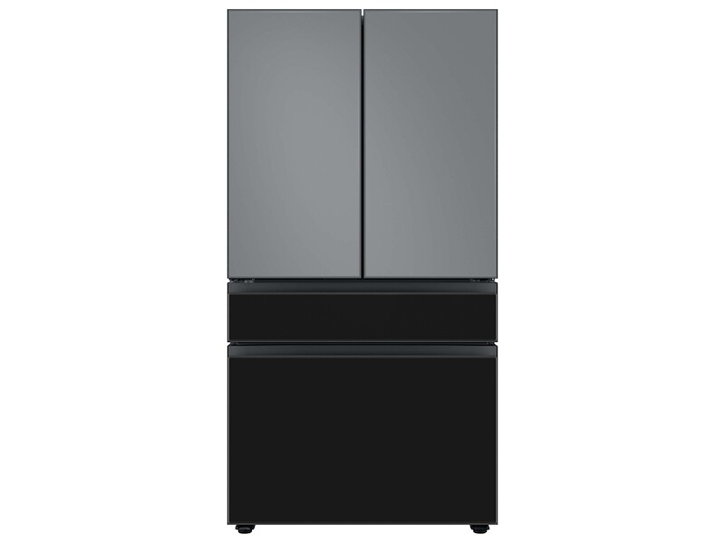 Bespoke 4-Door French Door Refrigerator Panel in Charcoal Glass - Middle Panel RAF36DMM33AA